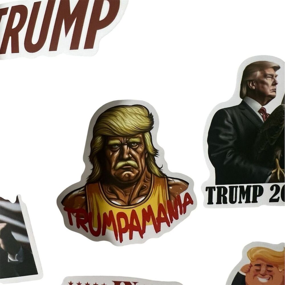 50-Piece Trump Stickers Pack Political Meme Collection Cartoon Novelty